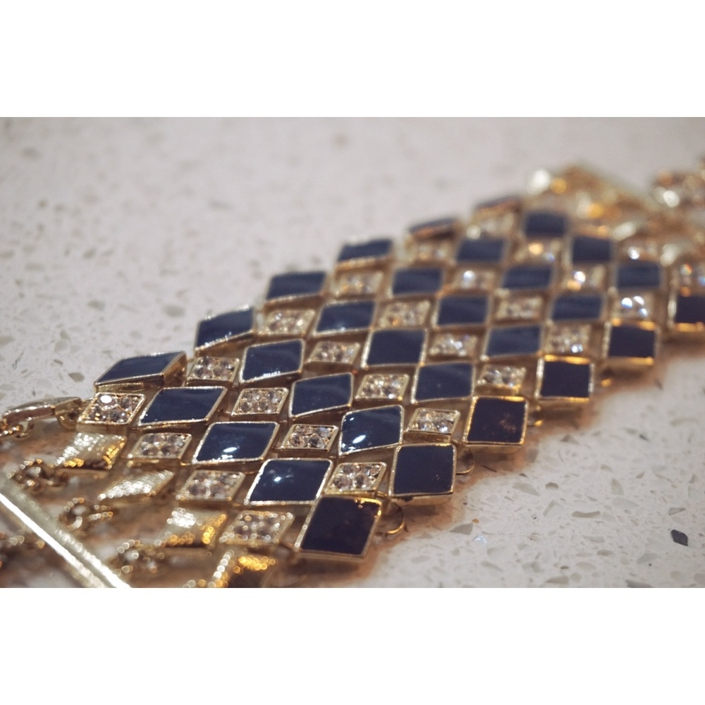 Blue and Gold Cuff
